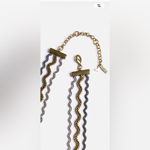 NWT Johnny Was Ric Rac Gold & Silver Necklace & Bracelet Set Triple Strand - Picture 10 of 16